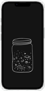 Силіконовий протиударний с посиленими кутами чехол Космос в банці для Apple iPhone 16e - 4297sp-3971 изображение 