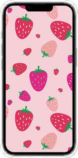 Силикон с усиленными углами чехол Клубнички для Apple iPhone SE 4 - 4332sp-3652 изображение 