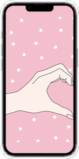 Силикон с усиленными углами чехол Половинка сердца для Apple iPhone SE 4 - 4340sp-3652 изображение 