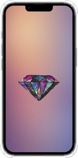 Силикон с усиленными углами чехол Диамант для Apple iPhone SE 4 - 4352sp-3652 изображение 