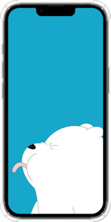 Силикон с усиленными углами чехол Мишка 1 для Apple iPhone SE 4 - 4358sp-3652 изображение 