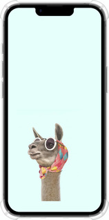 Силикон с усиленными углами чехол Модная лама для Apple iPhone SE 4 - 4479sp-3652 изображение 