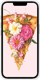 Силикон с усиленными углами чехол pizza для Apple iPhone 16e - 4492sp-3971 изображение 