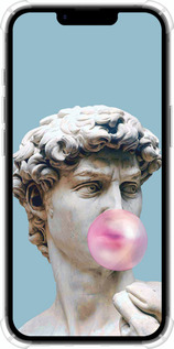 Силіконовий протиударний с посиленими кутами чехол Мікеланджело для Apple iPhone SE 4 - 4500sp-3652 изображение 