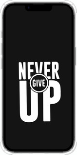 Силіконовий протиударний с посиленими кутами чехол Ніколи не здавайся для Apple iPhone SE 4 - 4572sp-3652 изображение 