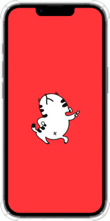 Силикон с усиленными углами чехол Котик для Apple iPhone SE 4 - 4577sp-3652 изображение 