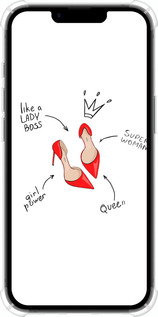 Силикон с усиленными углами чехол Женщина для Apple iPhone 16e - 4599sp-3971 изображение 