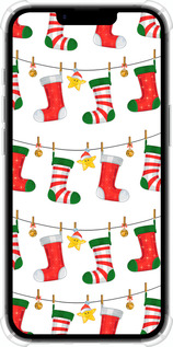 Силіконовий протиударний с посиленими кутами чехол Новорічний 9 для Apple iPhone SE 4 - 4622sp-3652 изображение 