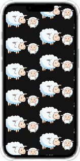 Силикон с усиленными углами чехол Овечки1 для Apple iPhone SE 4 - 4637sp-3652 изображение 