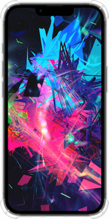 Силикон с усиленными углами чехол Абстрактный чехол для Apple iPhone 16e - 4681sp-3971 изображение 