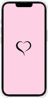 Силіконовий протиударний с посиленими кутами чехол Серце 1 для Apple iPhone SE 4 - 4730sp-3652 изображение 