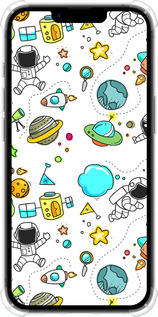 Силикон с усиленными углами чехол Космос для Apple iPhone 16e - 4735sp-3971 изображение 