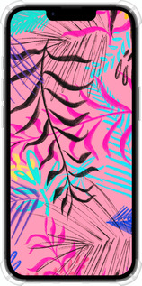 Силикон с усиленными углами чехол Растительный узор 2 для Apple iPhone 16e - 4740sp-3971 изображение 