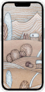 Силіконовий протиударний с посиленими кутами чехол Казкові пагорби для Apple iPhone SE 4 - 4749sp-3652 изображение 