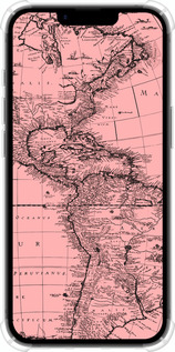 Силикон с усиленными углами чехол Карта для Apple iPhone SE 4 - 4794sp-3652 изображение 