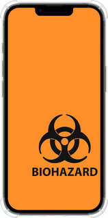 Силіконовий протиударний с посиленими кутами чехол biohazard 33 для Apple iPhone SE 4 - 4851sp-3652 изображение 