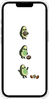 Силіконовий протиударний с посиленими кутами чехол Авокадо 1 для Apple iPhone SE 4 - 4857sp-3652 изображение 