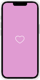 Силикон с усиленными углами чехол Сердце 2 для Apple iPhone SE 4 - 4863sp-3652 изображение 