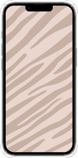 Силикон с усиленными углами чехол Зебра беж для Apple iPhone 16e - 4875sp-3971 изображение 