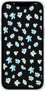 Силіконовий протиударний с посиленими кутами чехол Квітковий для Apple iPhone SE 4 - 4900sp-3652 изображение 