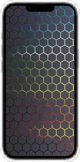 Силикон с усиленными углами чехол Переливающиеся соты для Apple iPhone 16e - 498sp-3971 изображение 