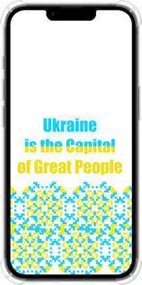 Силикон с усиленными углами чехол Ukraine для Apple iPhone SE 4 - 5283sp-3652 изображение 