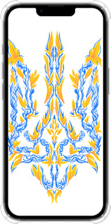 Силикон с усиленными углами чехол Герб Украины v3 для Apple iPhone SE 4 - 5313sp-3652 изображение 