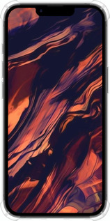 Силикон с усиленными углами чехол Черно-оранжевая абстракция для Apple iPhone SE 4 - 5340sp-3652 изображение 