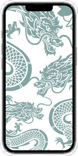 Силикон с усиленными углами чехол Дракон для Apple iPhone 16e - 5476sp-3971 изображение 