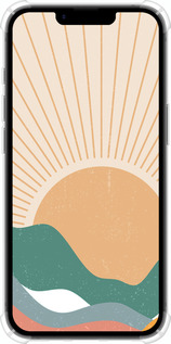 Силикон с усиленными углами чехол Горы и солнце v2 для Apple iPhone SE 4 - 5488sp-3652 изображение 