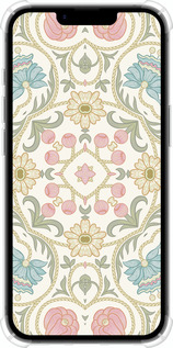 Силикон с усиленными углами чехол Цветочный орнамент v2 для Apple iPhone SE 4 - 5513sp-3652 изображение 