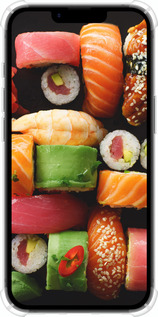 Силіконовий протиударний с посиленими кутами чехол Суші v2 для Apple iPhone SE 4 - 5539sp-3652 изображение 