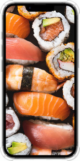 Силіконовий протиударний с посиленими кутами чехол Суші v3 для Apple iPhone SE 4 - 5540sp-3652 изображение 