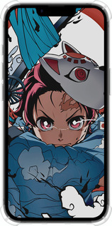 Силикон с усиленными углами чехол Танджиро Камадо для Apple iPhone SE 4 - 5574sp-3652 изображение 