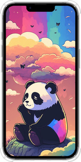 Силикон с усиленными углами чехол Панда в облаках для Apple iPhone SE 4 - 5585sp-3652 изображение 