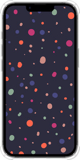 Силикон с усиленными углами чехол Горошек v2 для Apple iPhone 16e - 5599sp-3971 изображение 