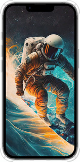 Силіконовий протиударний с посиленими кутами чехол Сноубордист для Apple iPhone SE 4 - 5604sp-3652 изображение 