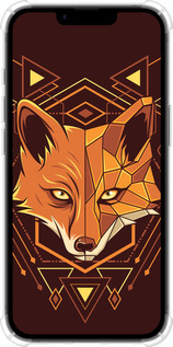 Силикон с усиленными углами чехол Лиса геометрия для Apple iPhone SE 4 - 5607sp-3652 изображение 