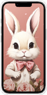 Силикон с усиленными углами чехол Зайчик для Apple iPhone SE 4 - 5669sp-3652 изображение 