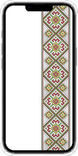 Силикон с усиленными углами чехол Вышиванка 8 для Apple iPhone 16e - 574sp-3971 изображение 