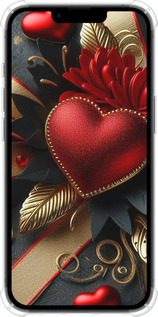 Силіконовий протиударний с посиленими кутами чехол Сердечки v2 для Apple iPhone SE 4 - 5832sp-3652 изображение 