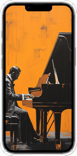 Силіконовий протиударний с посиленими кутами чехол Чохол для телефона Чоловік за Роялем для Apple iPhone SE 4 - 5938sp-3652 изображение 