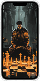 Силіконовий протиударний с посиленими кутами чехол Шахмати для Apple iPhone SE 4 - 5951sp-3652 изображение 