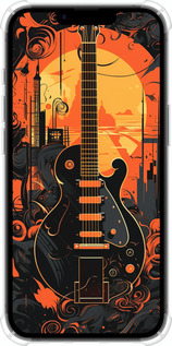 Силіконовий протиударний с посиленими кутами чехол Гитара для Apple iPhone SE 4 - 5957sp-3652 изображение 