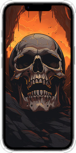 Силикон с усиленными углами чехол Череп в пещере для Apple iPhone SE 4 - 5959sp-3652 изображение 