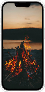 Силикон с усиленными углами чехол Огонь для Apple iPhone SE 4 - 6021sp-3652 изображение 