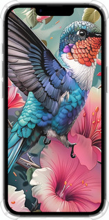 Силикон с усиленными углами чехол Сказочная колибри для Apple iPhone SE 4 - 6051sp-3652 изображение 