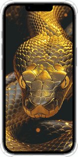 Силикон с усиленными углами чехол Golden snake для Apple iPhone SE 4 - 6072sp-3652 изображение 