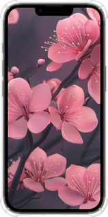 Силикон с усиленными углами чехол Пурпурная сакура для Apple iPhone SE 4 - 6075sp-3652 изображение 
