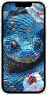 Силикон с усиленными углами чехол Blue Snake для Apple iPhone 16e - 6079sp-3971 изображение 